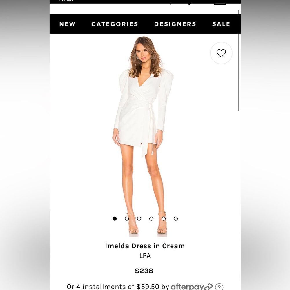 LPA dress (revolve) in cream